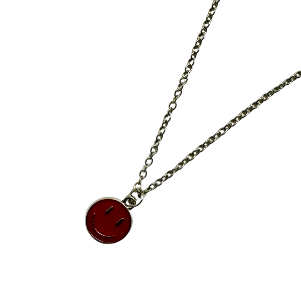 Smiley Necklace (Red)