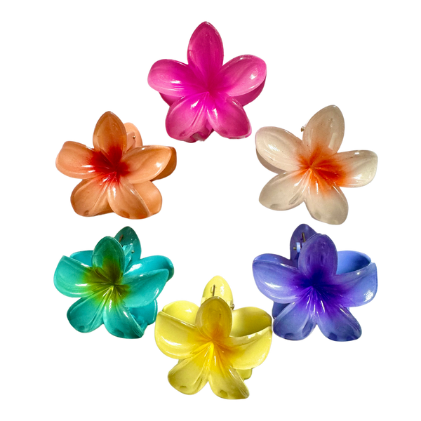 Plumeria Flower Hair Clip (Medium)