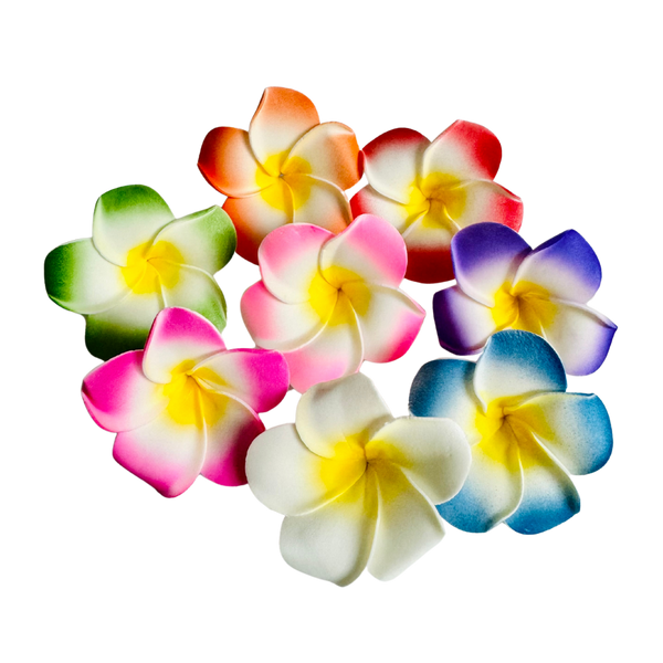 Soft Plumeria Flower Hair Clip