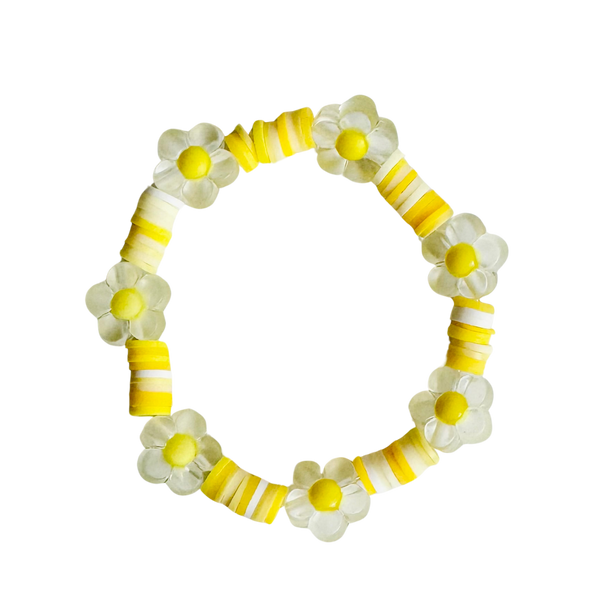 Yellow Flower Bouquet Bracelet