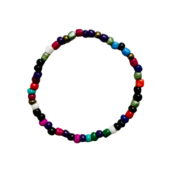 Boho Multi Color Medium Seed Beaded Bracelet