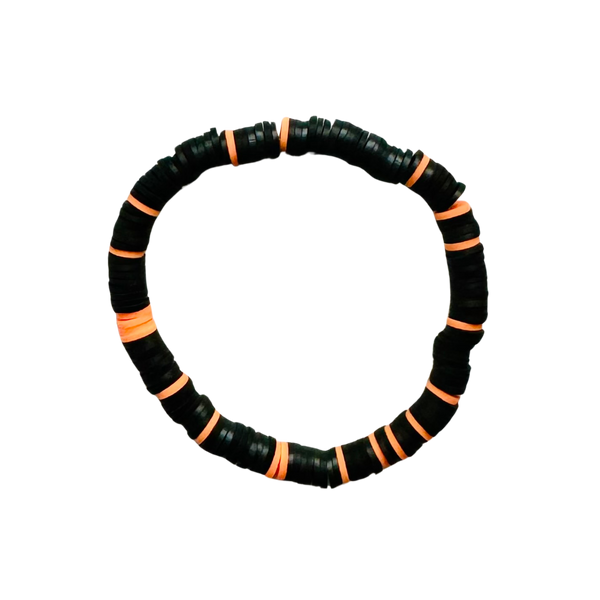 Halloween Black and Orange Bracelet