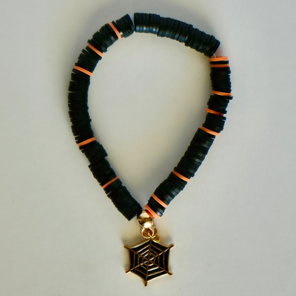 Halloween Black Spider Web Bracelet