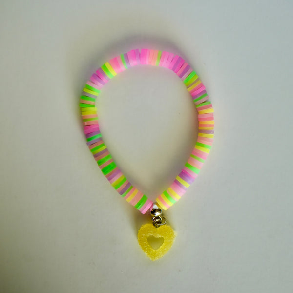 Heart-shaped Candy Bracelet (Yellow)