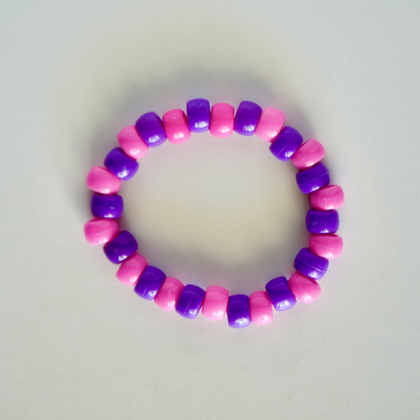 Purple and Pink Kandi Bracelet