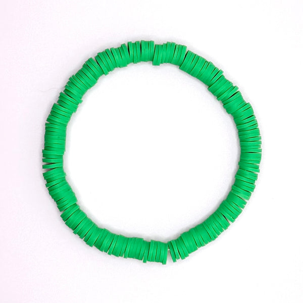 Clay Bead Bracelet (Green)