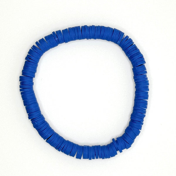 Clay Bead Bracelet (Blue)