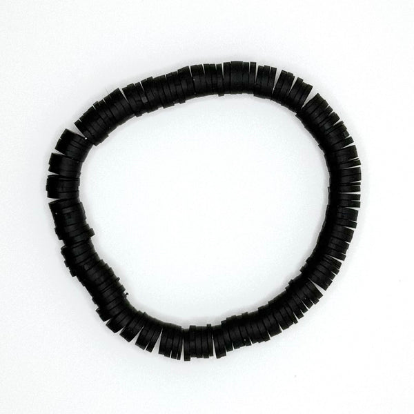 Clay Bead Bracelet (Black)