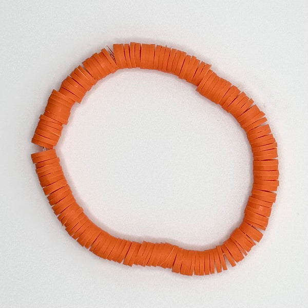 Clay Bead Bracelet (Orange)