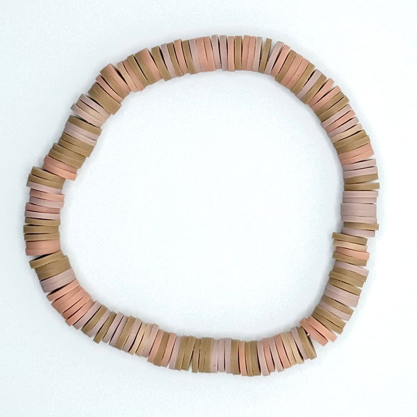 Clay Bead Bracelet (Beige Mix)