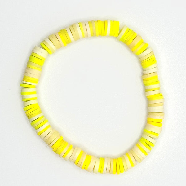 Clay Bead Bracelet (Yellow Mix)